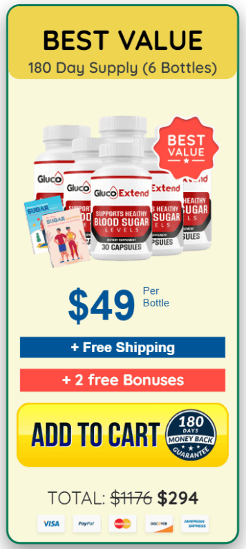 Gluco Extend buy now 6 bottles