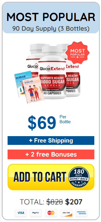 Gluco Extend buy now 3 bottles